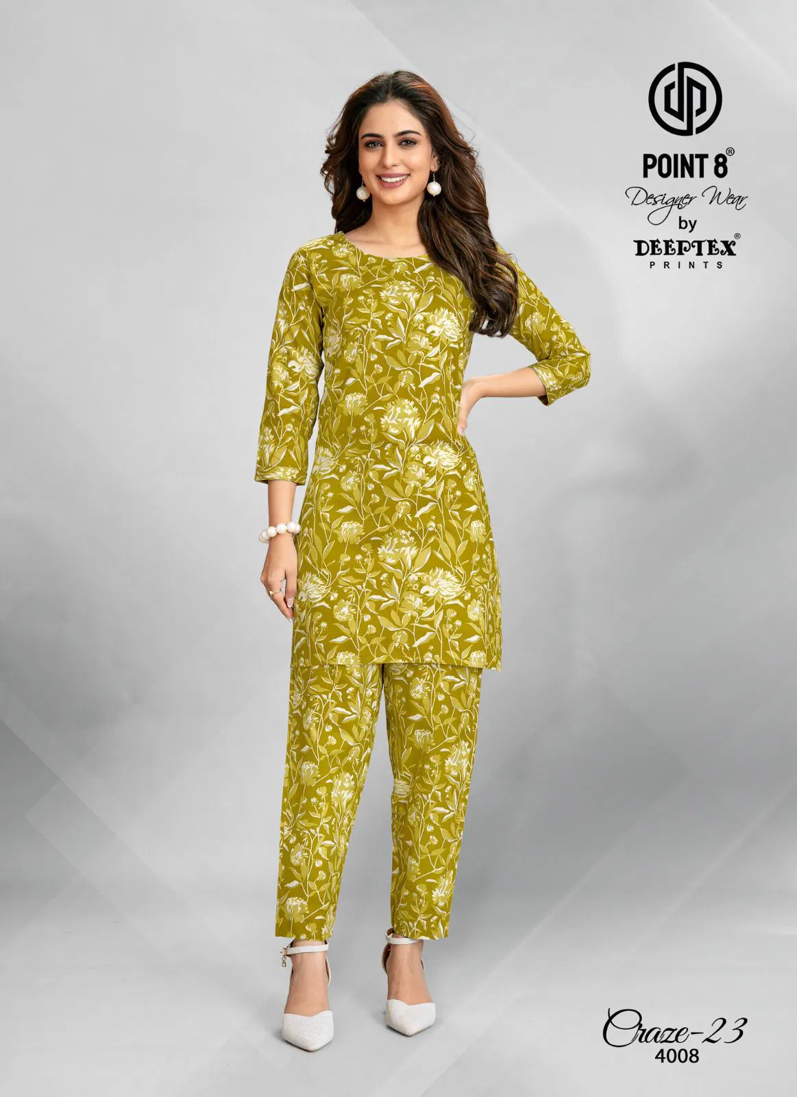 Craze 23 Vol 4 By Deeptex Cotton Printed Cord Set Suppliers In India